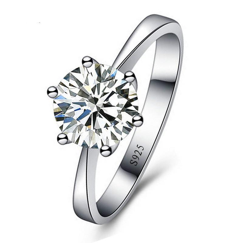 

Rings Jewelry Cubic Zirconia Ring for Women Men 925 Sterling Silver Rings Accessories Romantic Wedding Ladies ring, Golden;silver