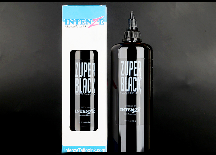 

Permanent Tattoo Bottle ZUPER BLACK Tattoo Ink Pigment 12oz (360ml) Supplies