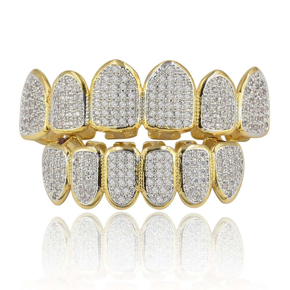 

Micro Drill Tooth Set Canine Vampire Teeth Grillz