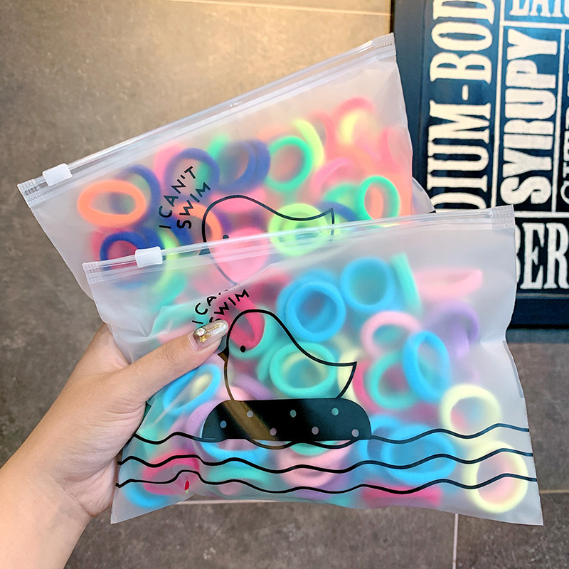 

Children Headband Elastic Hair Bands Kids 50/100pcs/Set Rubber Bands Colorful Ponytail Holder Nylon Hair Accessories Small Girls, Navy blue