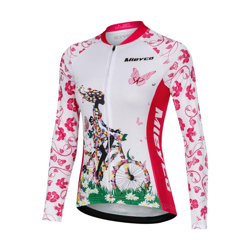 

Pro Team Summer Cycling Jersey Women Racing Sport Bicycle Clothing Long Sleeve Breathbale MTB Bike Jersey Downhill Tops Wear
