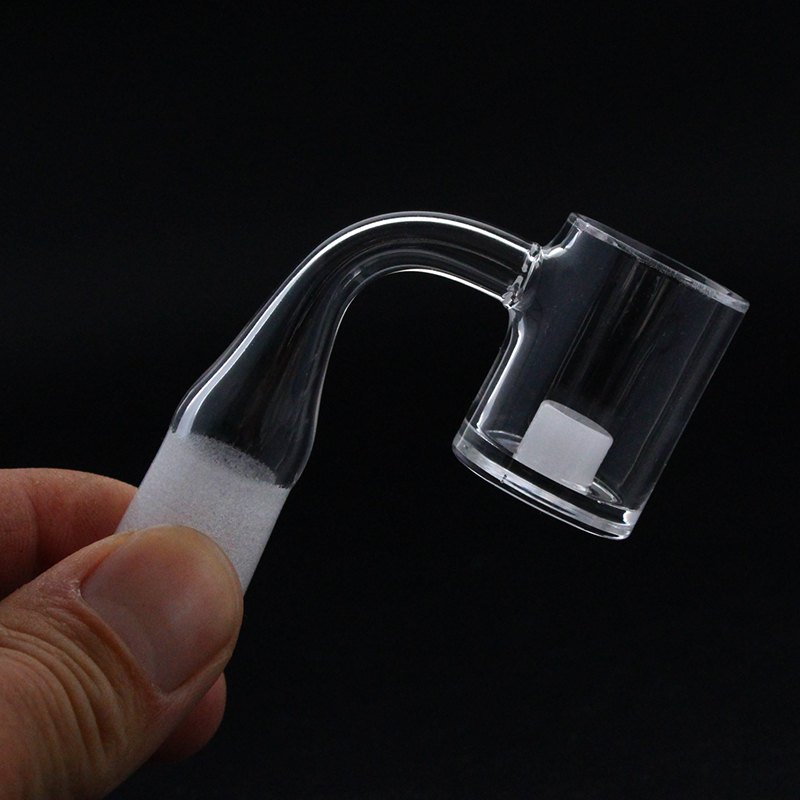 

Quartz banger Opaque Bange buttom & White Core Reactor OD 25mm 90°/45° 10mm 14mm 18mm male female 100% real clear Quartz Banger Nails