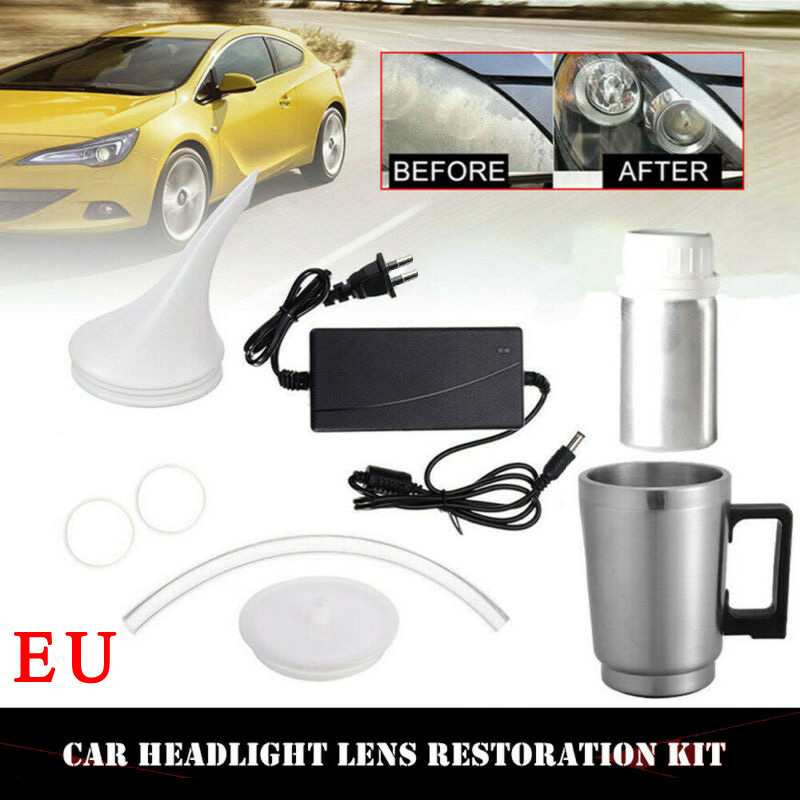 

Car Headlight Lens Repair Restore Tool Repair Refurbishment Restoration Renovation Heating Atomization Cup Refurbish kit set