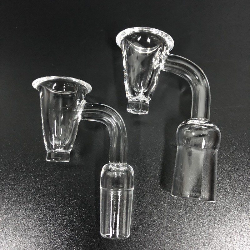 

Sharp Bottom thickness Quartz Banger Best selling Domeless Quartz Nail with 10mm/14mm/18mm clear joint for water bongs dab rig
