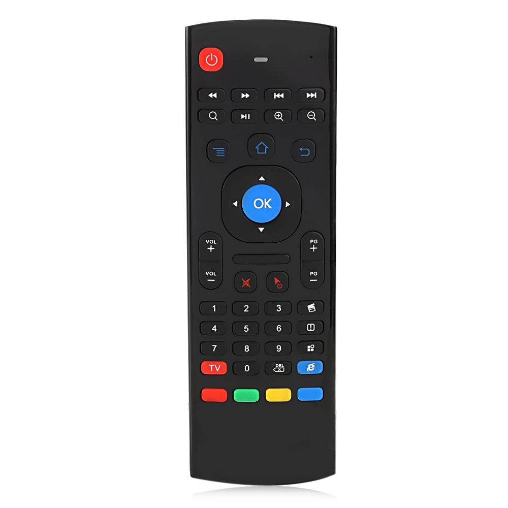 Color: with backlit No Mic Calvas 10pcs Wireless Mini Keyboard T3 2.4GHz Fly Air Mouse with Mic Universal Remote Control for Android TV Box PC Support IR learning