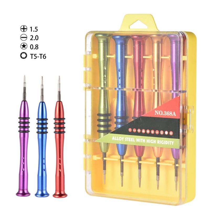 

Screwdriver Set 7 In 1 Disassembly Tool With Slotted Pozi Bits For Electronics Toys Computer Watch Repair