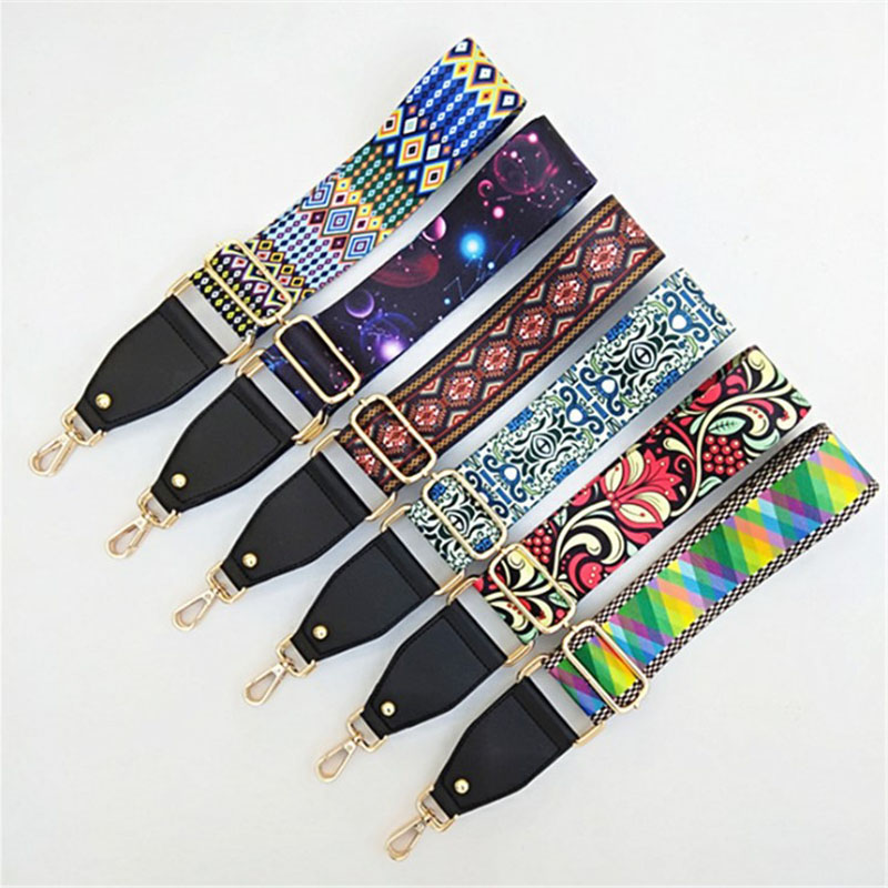 

Women Bag Accessories Colorful Wide Shoulder bag Strap Package accessories Blet Handbag handle Messenger Nylon belting
