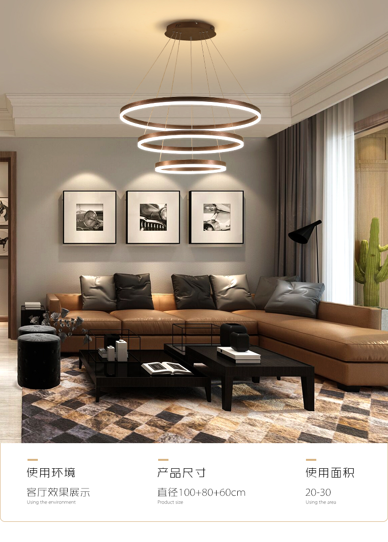 

Chandelier living room after modern minimalist Nordic restaurant duplex long stair villa ring luxury hall pendant chandelier lamps