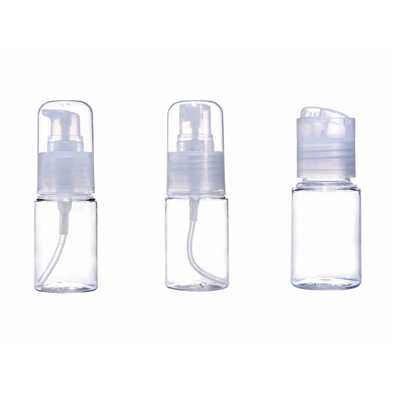 

3PCS/set Travel Cosmetic Empty Refillable Bottles Makeup Face Cream Container Spray Pump Bottle Flip-cap Bottles Drop Shipping