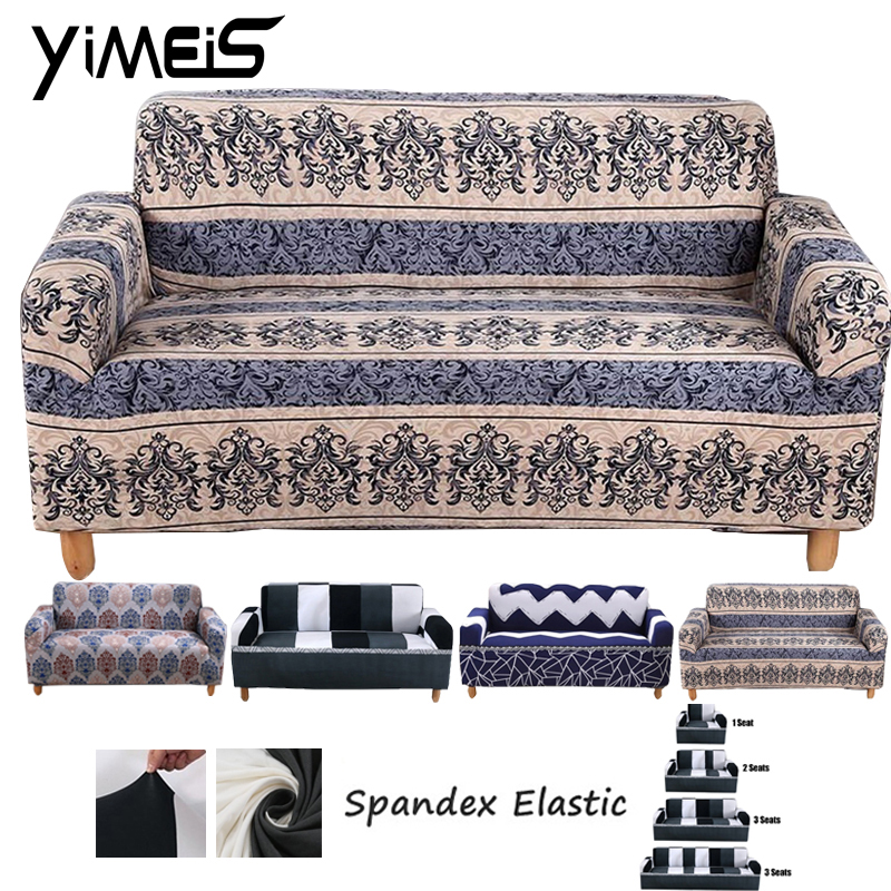 

Full Stretch Sofa Couch Covers Washable Furniture Protector Non-slip Sofa Cushion Towel Stretch Elastic Cover 1-4seat
