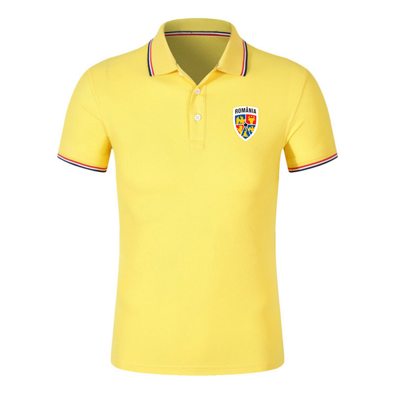 

2020 Romania European Cup Polo shirts soccer jerseys Soccer Polos 2020 Romania national team Short Sleeve polos football Polos Fans Tops, Gray