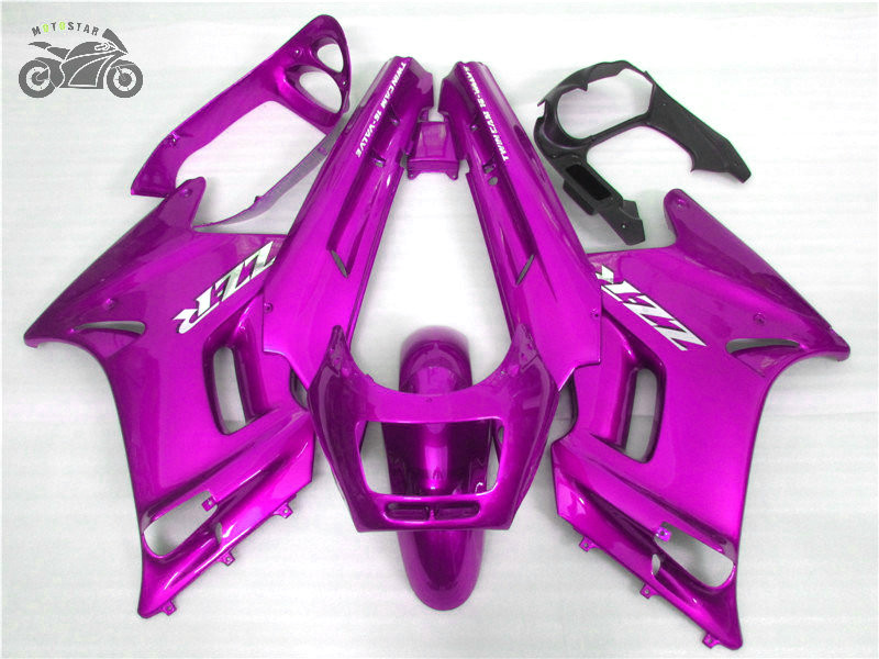 

High quality Chinese fairings set for Kawasaki 1990-2007 ZZR-250 ABS plastic purple aftermarket body fairing parts ZZR250 ZZR 250 90-07, Same as the picture