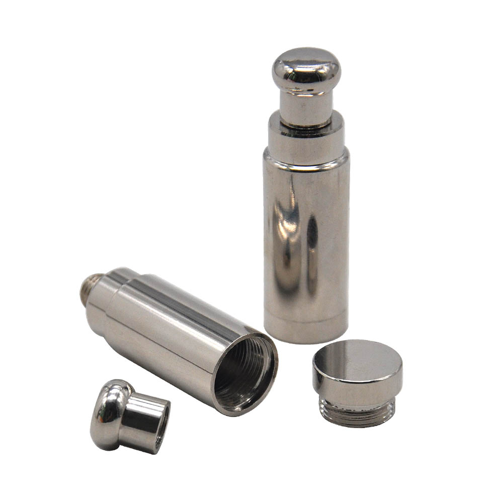 

Brass Snorter Sniffer Snuff Snorter Powder Rocket Dispenser Pipe Boxes 56MM Metal Thread Snorter Bottle Nasal Pipes