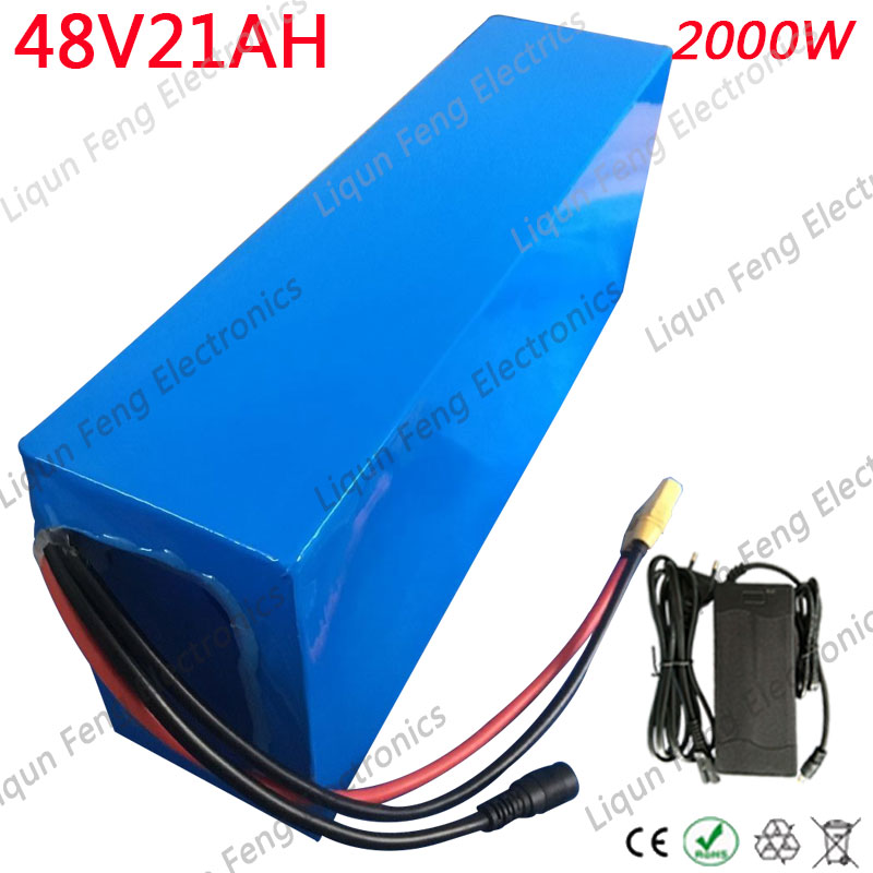 

Free Customs Tax High Power 2000W 48V 20AH Electric Bike Battery 48V 20AH E-bike Battery 48 Volt Lithium Battery with 50A BMS 2A Charger