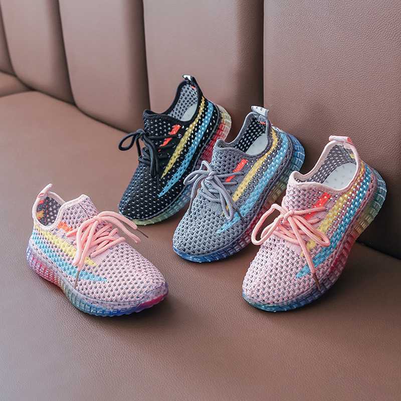 

Summer Mesh Boys Shoes Sneakers Casual Beach Baby Shoes Girls Soft Kids Sneakers for Girls Teenage Children Footwear Trainers, Black