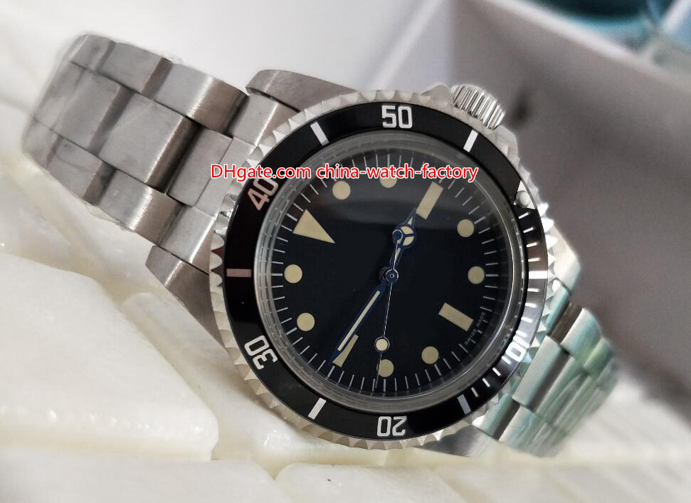 

Hot Items High Quality Watch Perpetual 40mm Classic Vintage 5513 No Date Stainless Steel Asia 2813 Movemen Mechanical Automatic Mens Watches, Black
