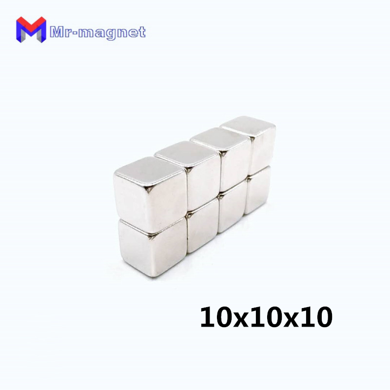 imanes refrigerator magnets fridge 10pcs n35 10 x 10x 10mm super strong rare earth permanet cube magnet powerful neodymium 101010mm-image-437153194