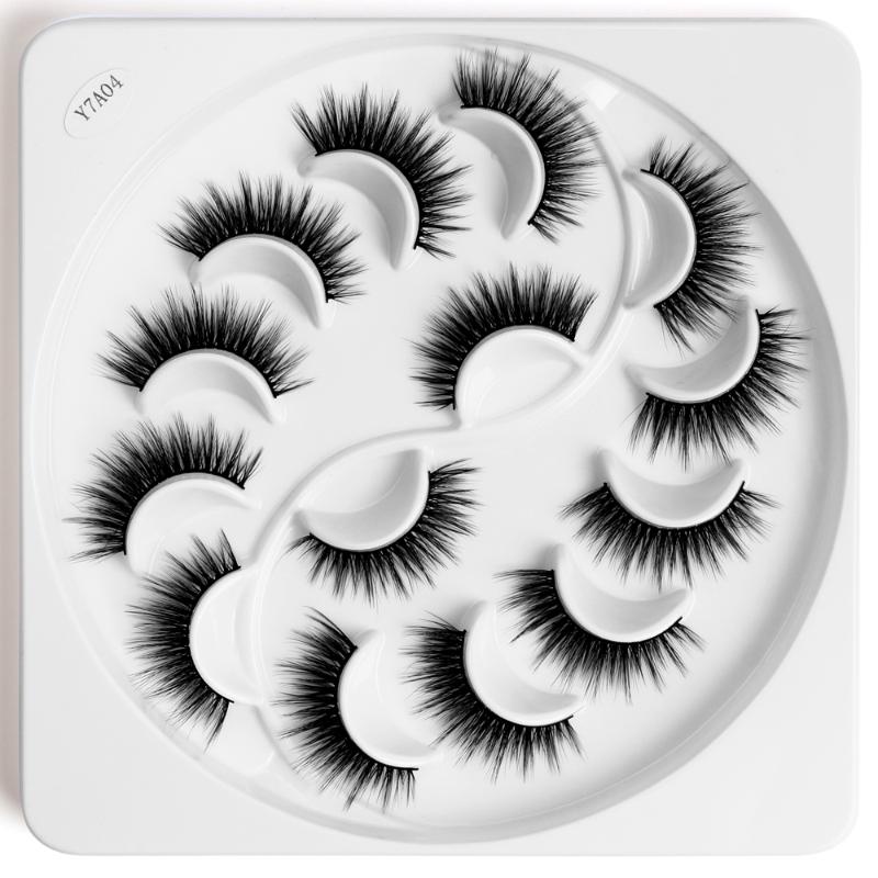 

7 pairs Thick 3D Faux Mink Lashes Natural Long False Eyelashes Volume Fake Lashes Makeup Extension Eyelash maquiagem