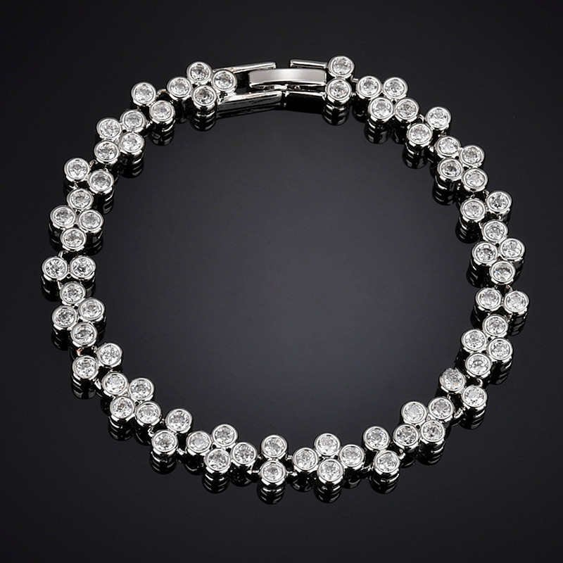 

Link, Chain 11.11 Roman Women Bracelet 2021 Cubic Zircon Inlay Charm Bride Wedding Jewelry Accessories Girls Gift
