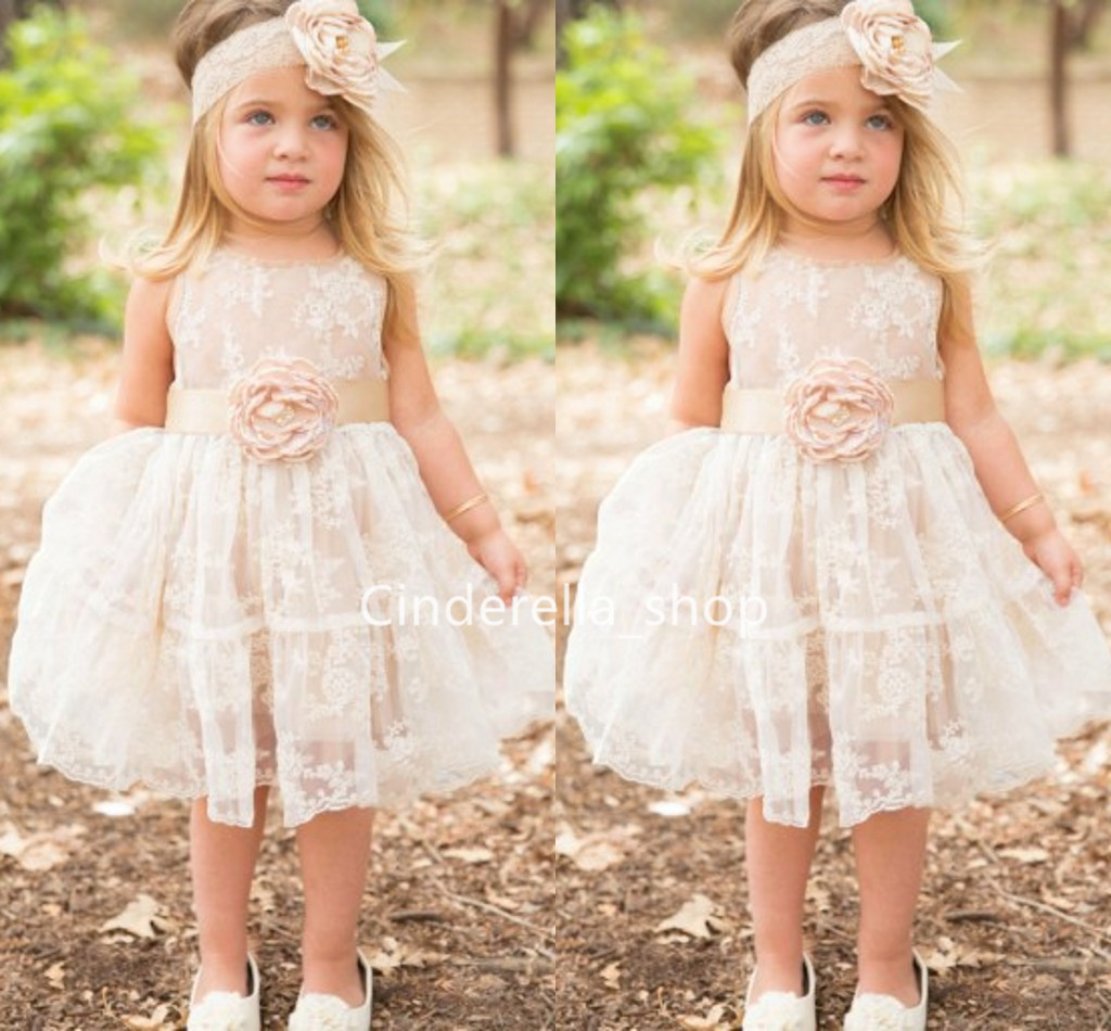 Toddler Baby Girl Ruffles Floral Patchwork Lace Sundress Holiday Party Dress