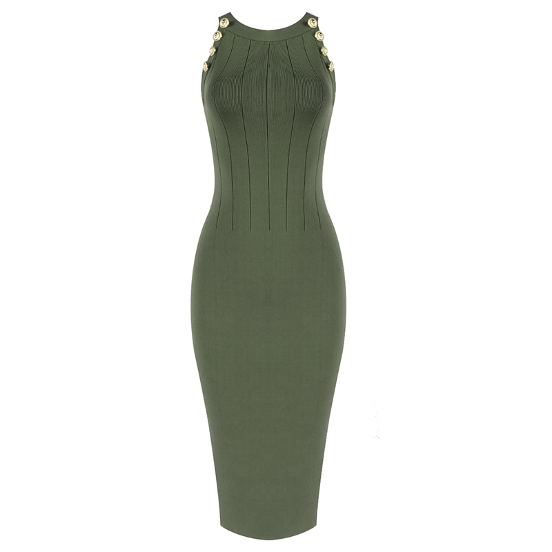 

Sexy Women Bandage Dress Autumn Turtleneck Sleeveless Bodycon Dress Fashion Elegant Celebrity Club Dresses, Black