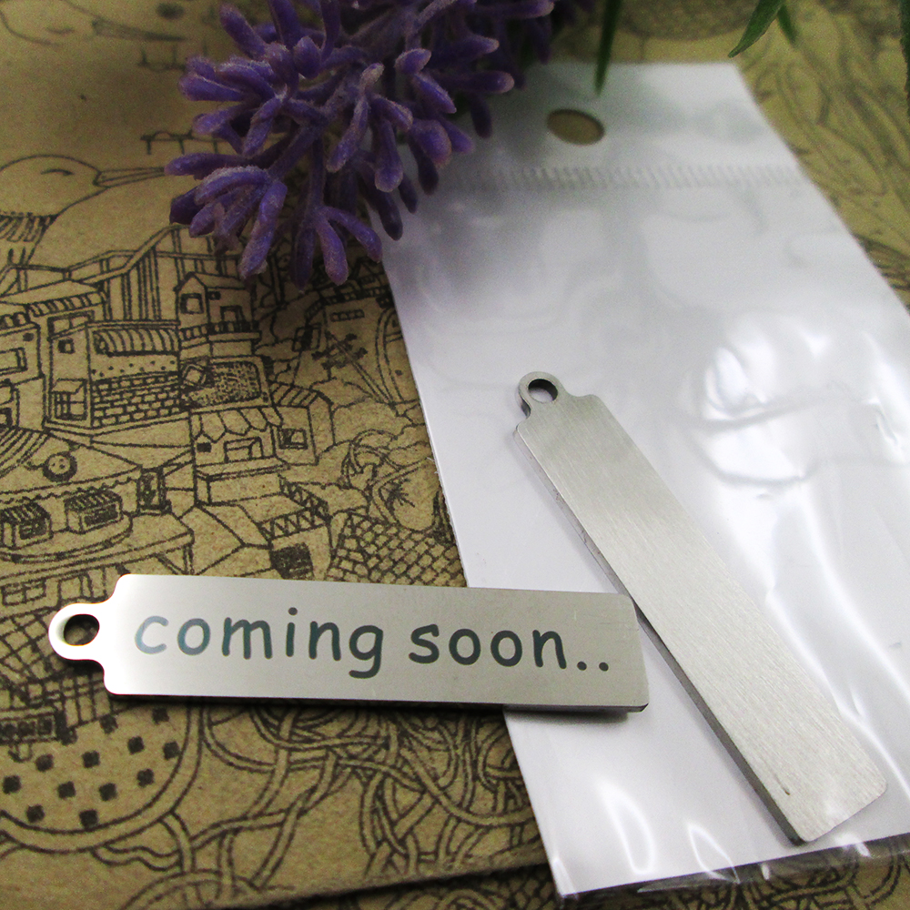 

40pcs--"coming soon"stainless steel charms more style for choosing DIY Charms pendants for necklace