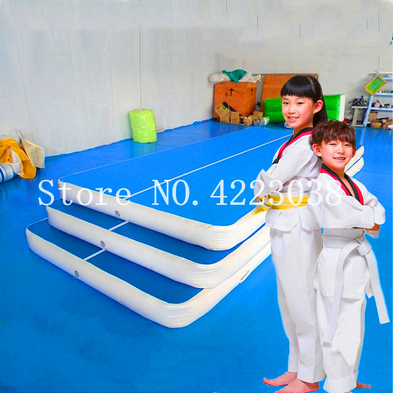 

4*1*0.2m strong material used inflatable air tumble track,pvc inflatable gym mat for professional gymnastics games