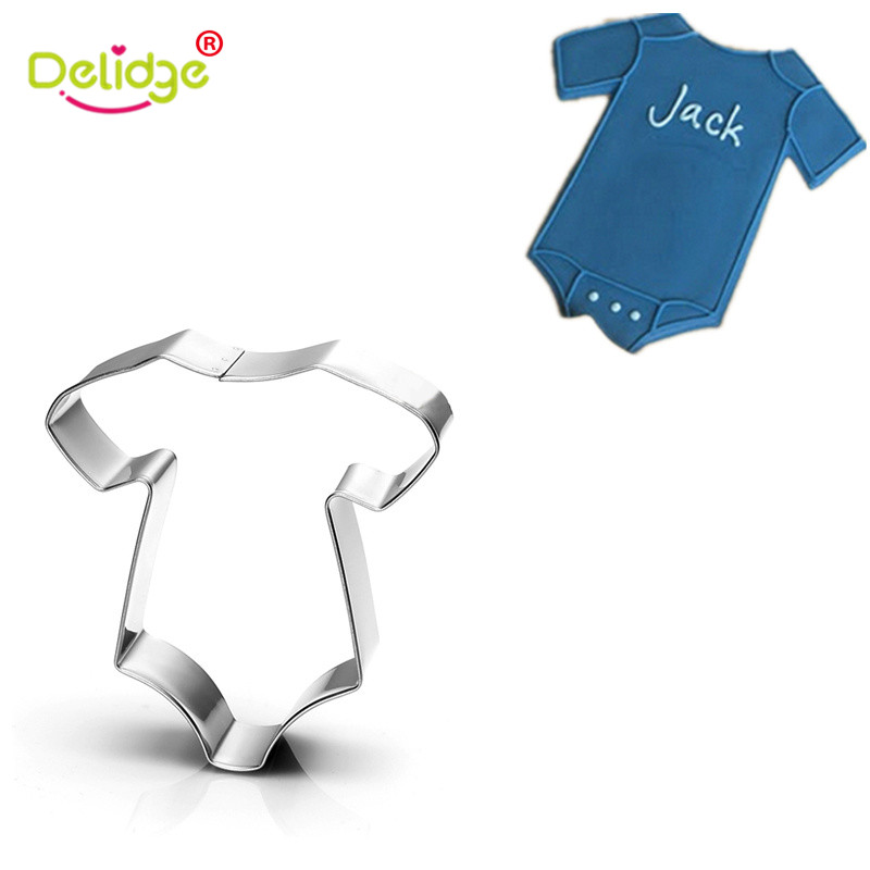 

Delidge 1 pc Baby Cloth Feeding Bottle Shape Cookie Molds Stainless Steel Baby Series Cute Cookie Cutter Baking Molds