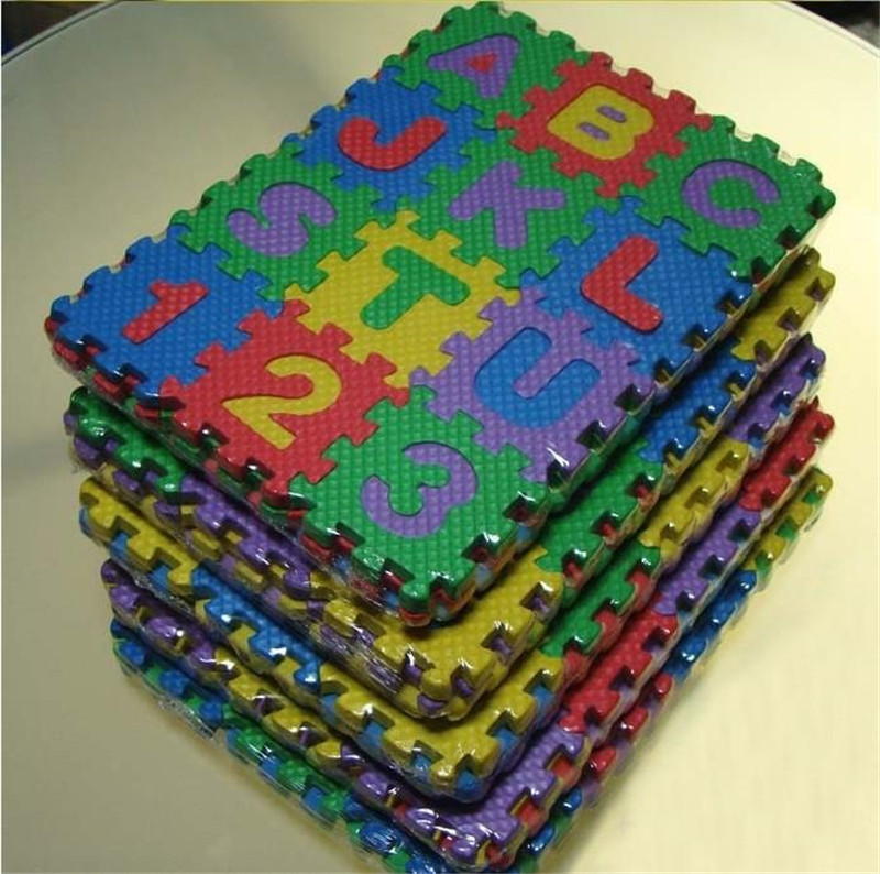 

Wholesale-36Pcs Environmentally EVA Foam puzzle Numbers+Letters Play Mat Puzzle Floor Mats Baby Carpet Pad Toys For Kids Rug Toy Store K344