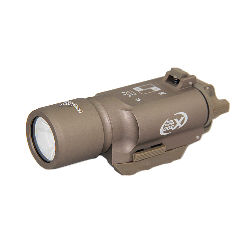 

Tactical SF X300 Gun Light Hunting Rifle Pistol LED White Light Aluminium Alloy Construction with Markings