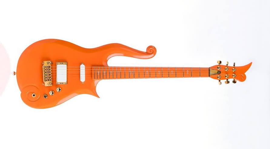 

Diamond Series Prince Cloud Orange Electric Guitar Ash Body, Maple Neck, Gold Trapezoid Truss Rod Cover, Symbol Inlay, Wrap Around Tailpiece