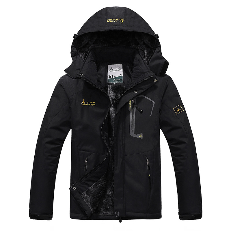 

2019 Mens Winter Warm Fleece Outdoor Waterproof Jacket Sport Coat for Hiking Camping Trekking Skiing Male Jackets, Men red