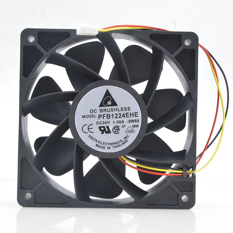 for Delta EFB1248SHE 48V 0.30A 12CM 3 line 3 Blade Industrial Computer Detection Fan