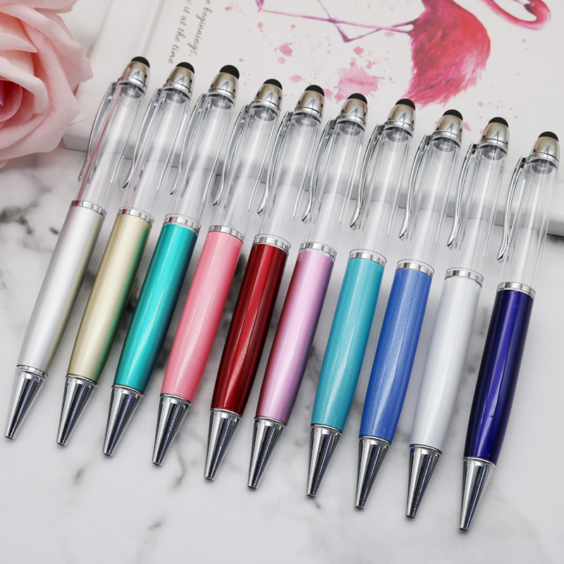Big Size DIY Empty Barrel Ballpoint Pen Silver Part Gold Part Novel Stationery Back to School Gift WJ096-image-482928442