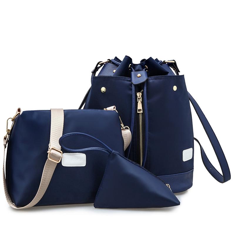 Designer-2016 nouveau sac à dos multifonctionnel à trois sacs à main de designer à trois pièces motif en treillis du sac en toile avec sac carré