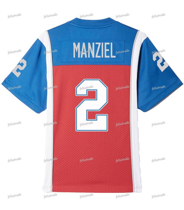 

Johnny Manziel #2 Montreal Alouettes WITH NUMBER ON THE SLEEVES Double Stiched Football Jersey Men Women Youth Customizable, White blank no name & number