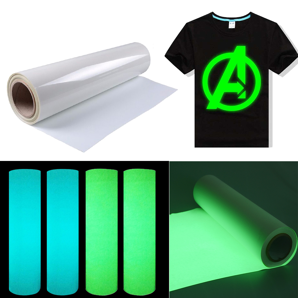 

glow in the dark transfer vinyl printing for iron on