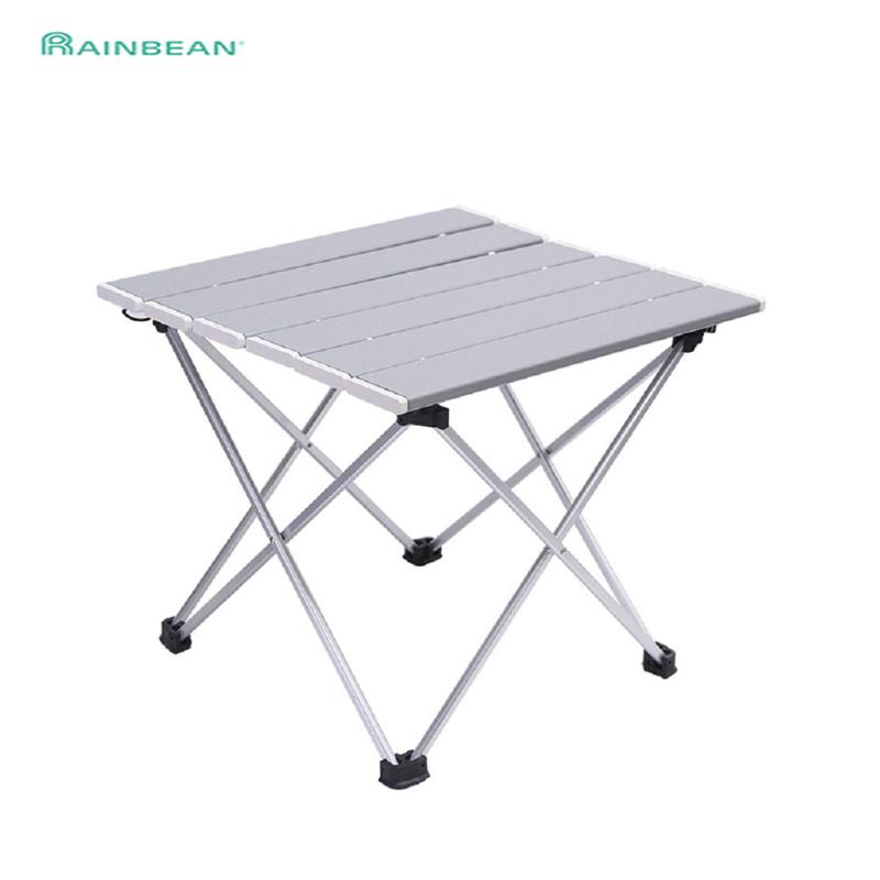

Portable Table Foldable Camping Hiking Desk Traveling Outdoor Furniture Folding Picnic Stool Aluminum Alloy Ultra-light S L