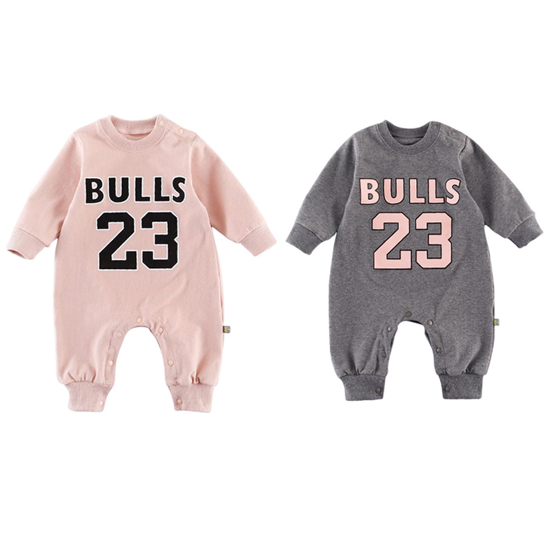

0-24monthes Romper Baby Boy Girl Number Letters Print Romper Infant Long Sleeve Children Jumpsuit Outfits Clothes, Pink