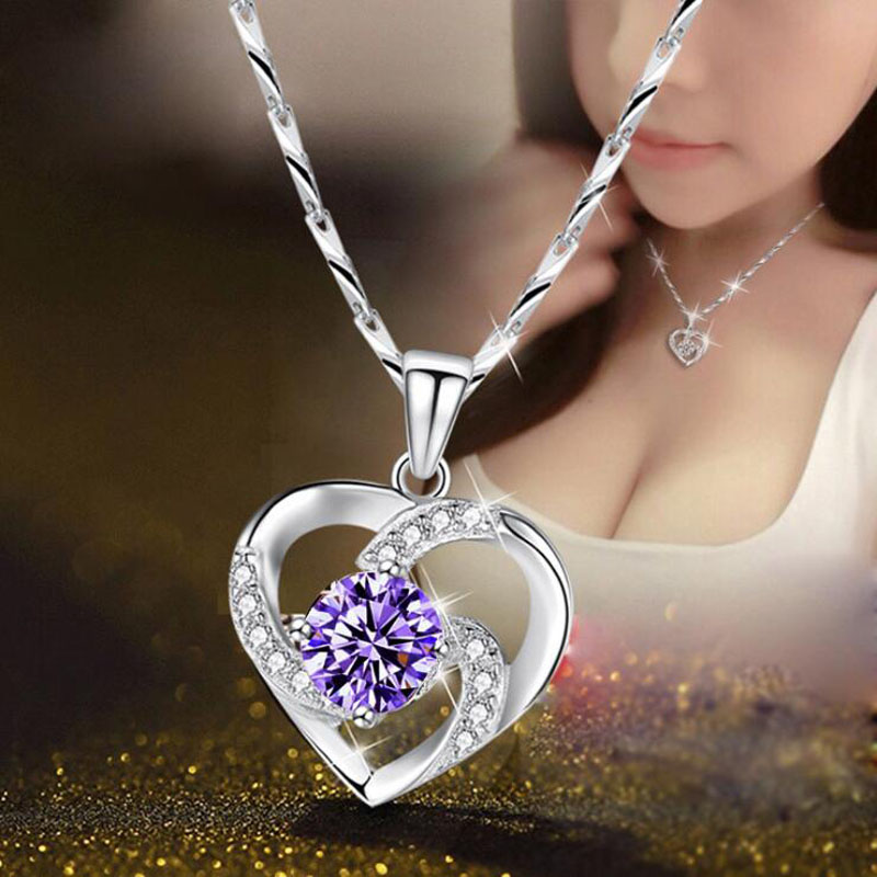 

Choker Necklace 925 Sterling Silver Chain Necklaces For Women Wedding Jewelry Gifts
