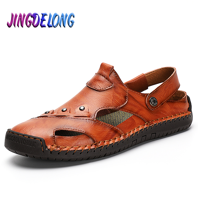 

Fashion Mens Gladiator Sandals Summer Outdoor Men Beach Shoes Handwork Men Shoes Comfortable Non-slip Dual-purpose Mens Slippers, Yellow brown