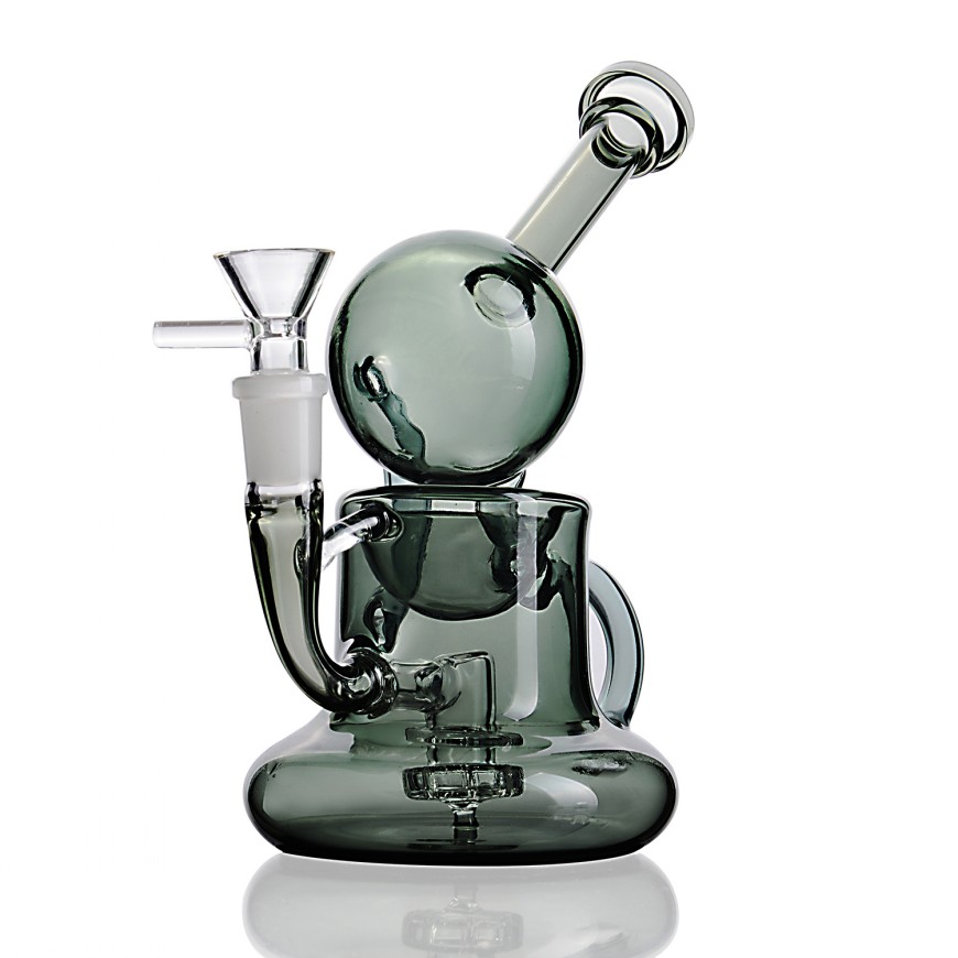 

Feb Egg Bong Dab Rigs Hookahs Smoking Glass Pipe Recycler Bongs water Pipes Beaker With 14mm Bowl Shisha 7.5 Inchs