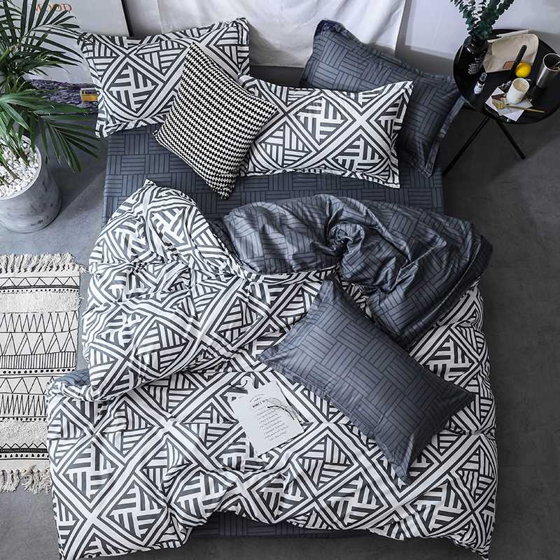 

European style bedding set Duvet Cover Comforter King Size Queen Size Sets Printing Bedding Set AB, Modern