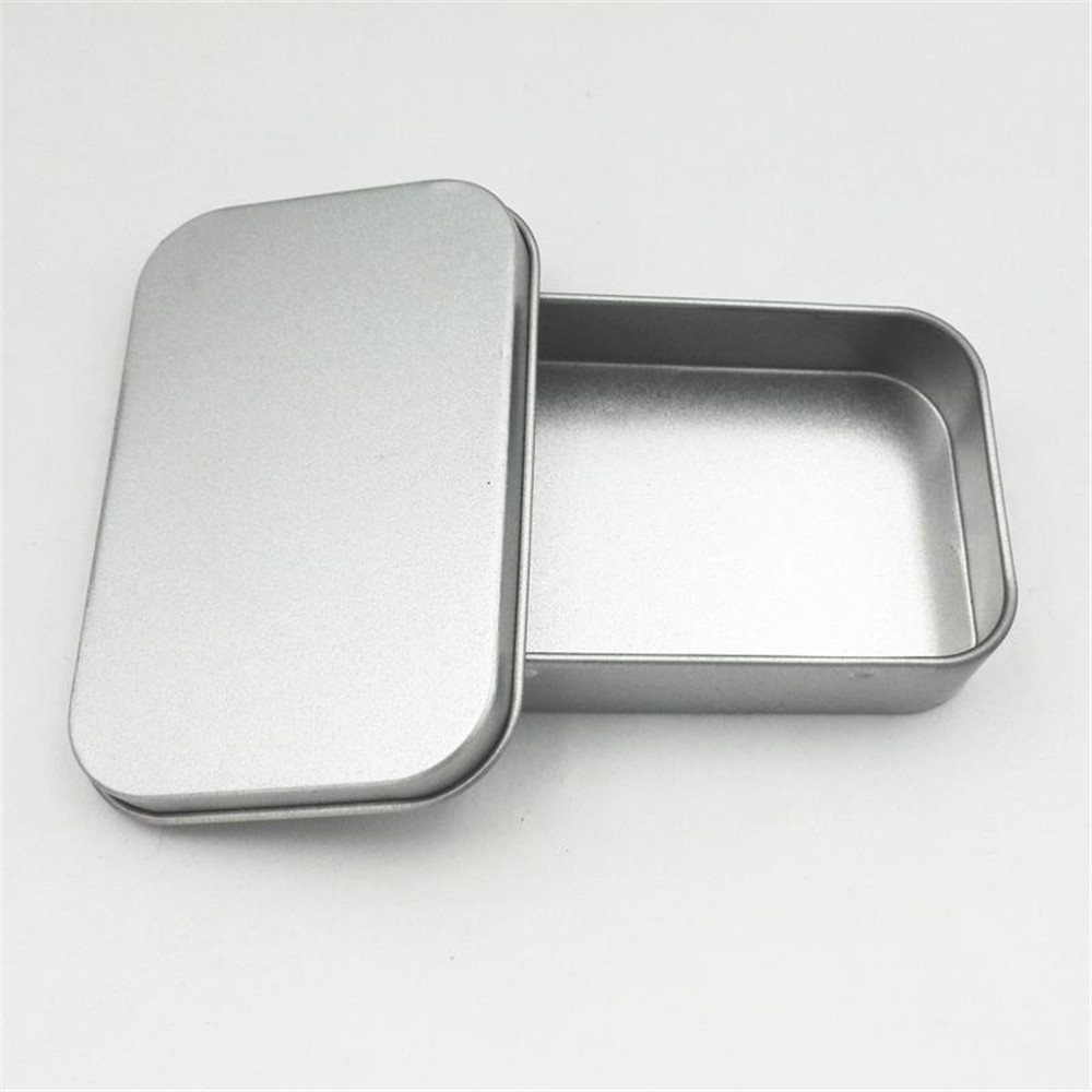 

Home & Garden Tin Box Empty Silver/gold Metal Storage Box Case Organizer For Money Coin Candy Keys U disk headphones gift box