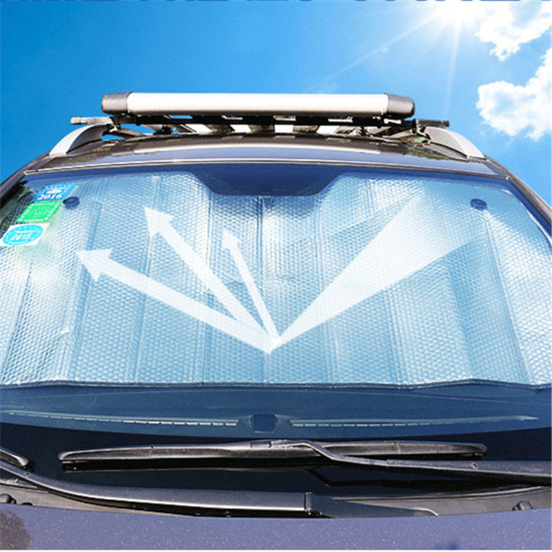 

Thick sunscreen insulation Car aluminum film sunshade front block Car sun block sun visor 140*70cm
