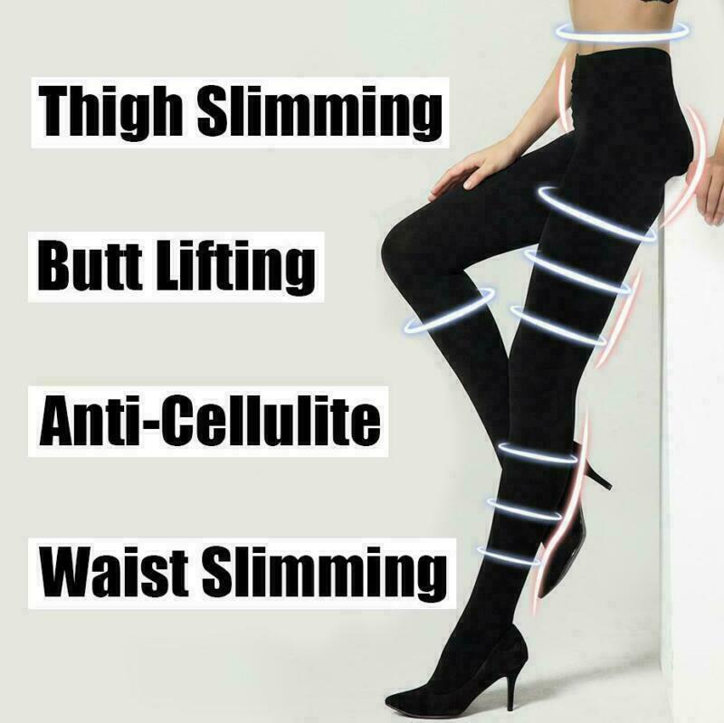 

2 Size Down Compression Pantyhose Legs Shaper Pants Slimming Shape Women, Black