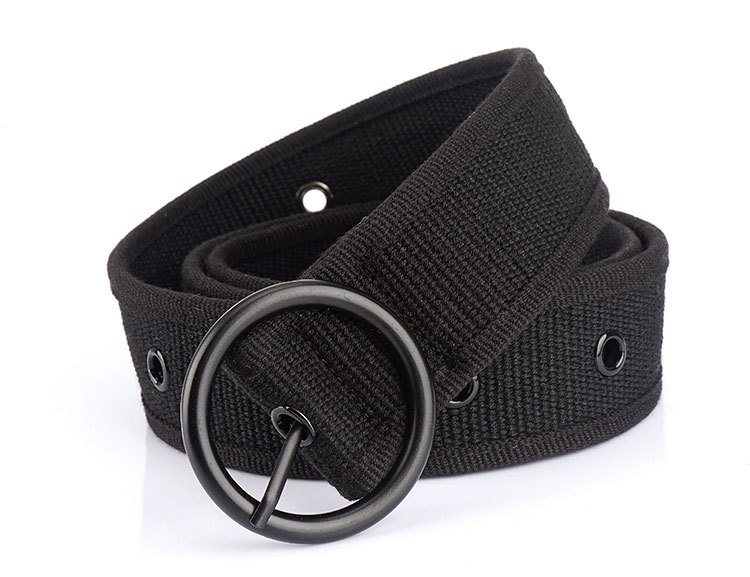 

Tactical Canvas Belts for Men Fashion Metal Pin Buckle Strap Male Elastic Belt, Khaki