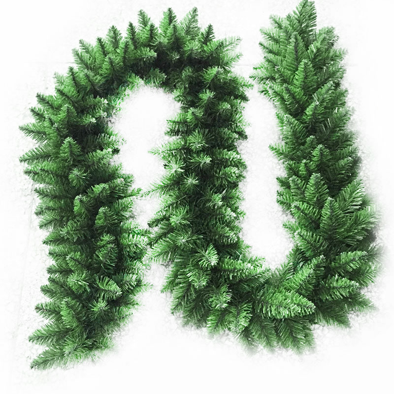 

2.7m Artificial Green Christmas Garland Wreath Xmas Home Party Christmas Decoration Pine Tree Rattan Hanging Ornaments