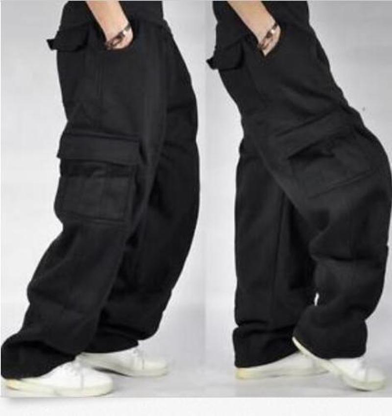 

2020 Mens Cargo Baggy Hip Hop Long Pants Trousers Thicken Pockets Warm Athletic Sweatpants Plus Size Maxi Loose 11Colors, Light grey