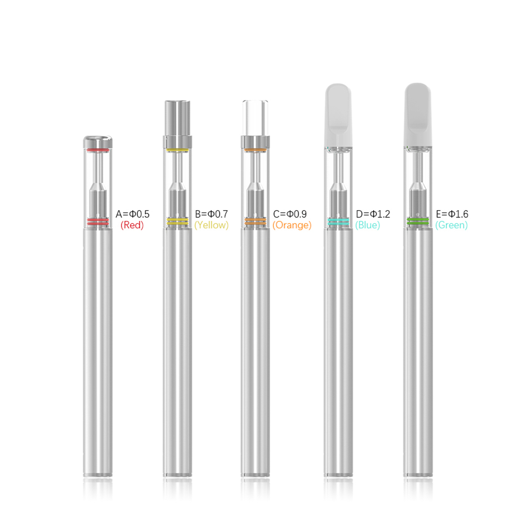 

Disposable Vape Pens BUD D1s Empty Vapes Pen Cartridges Electronic e Cigarettes ecig 310mAh Batteries Vaporizer Glass Tip .5ml Ceramic Coils